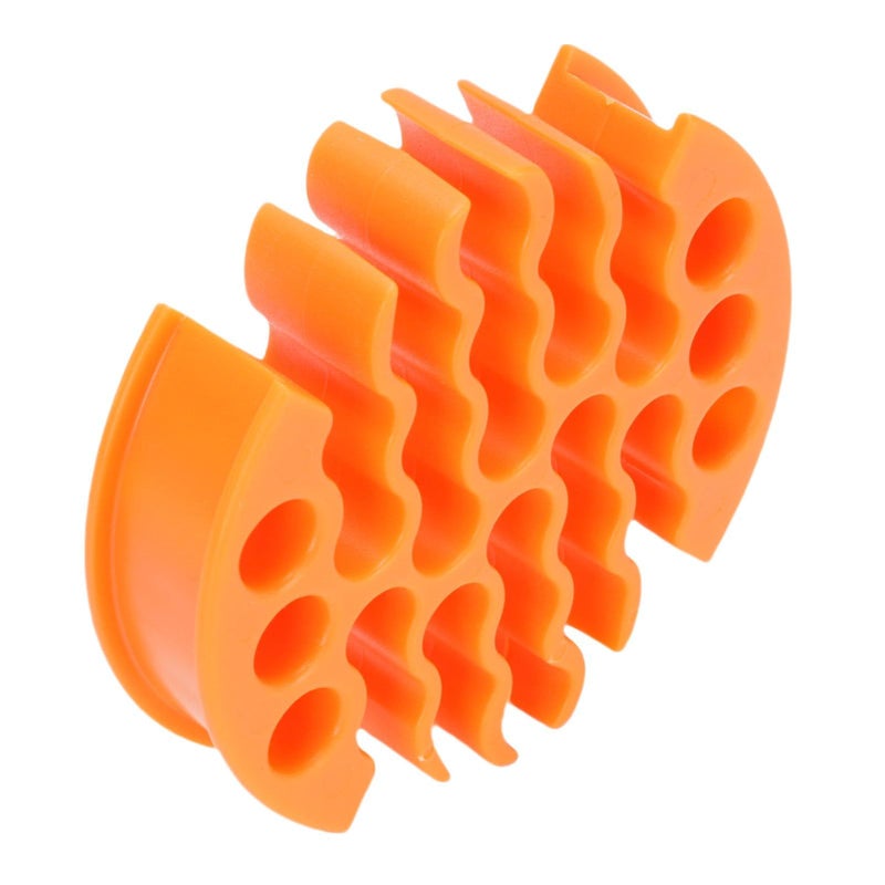 30 Hole 7 Row Cable Organizer Low Friction Cord Management Tool CAT 6 Orange - Image 2
