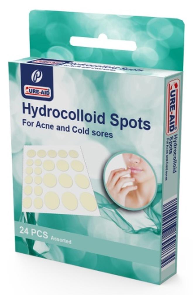 كيور إيد بقع هيدروكولويد لعلاج حب الشباب والقروح الباردة - ٢٤ قطعة