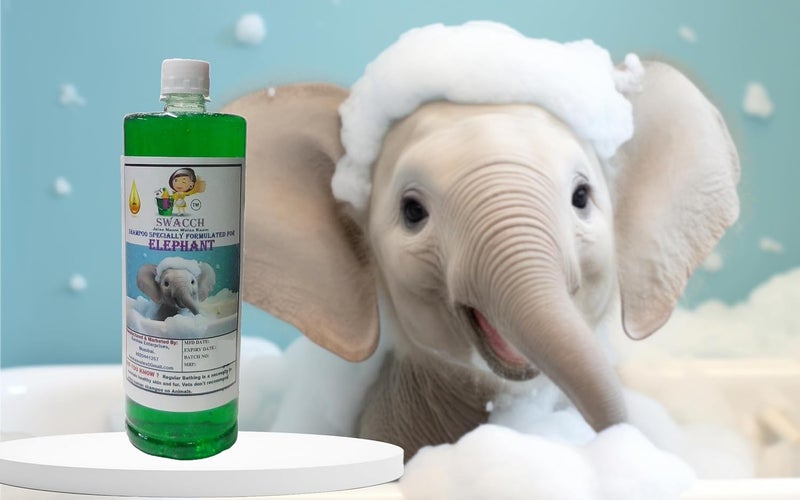 Swacch Shampoo Specially Formulated for Elephant 1 Litre Neem Alovera - Image 2