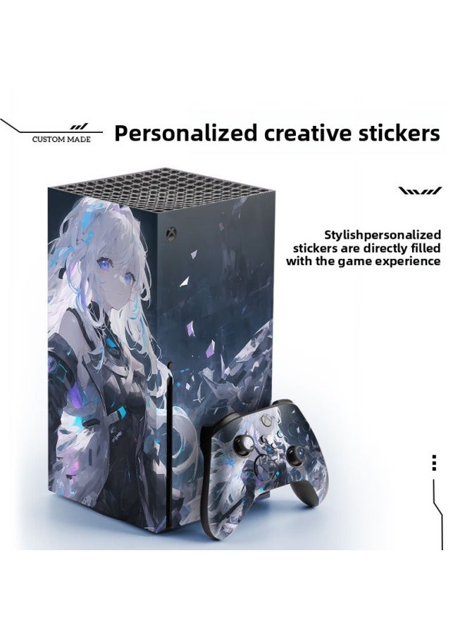 Generic - Suitable For Microsoft Xbox Series X Home Game Machine Protective Film Handle Accessories Film Small Fresh Stickers-Color:262 - Image 1