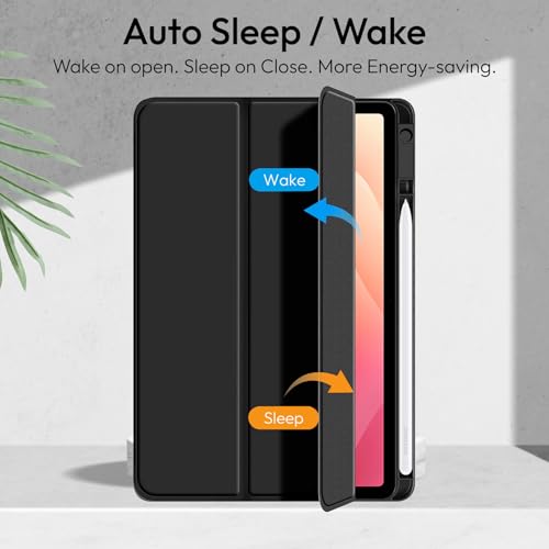 Robustrion Cover Case for Samsung Galaxy Tab S11 11" Cover with [S-Pen Holder], Flip Cover Case for Samsung S11 Tablet 11 inch [Auto Sleep Wake] - Black - Image 3
