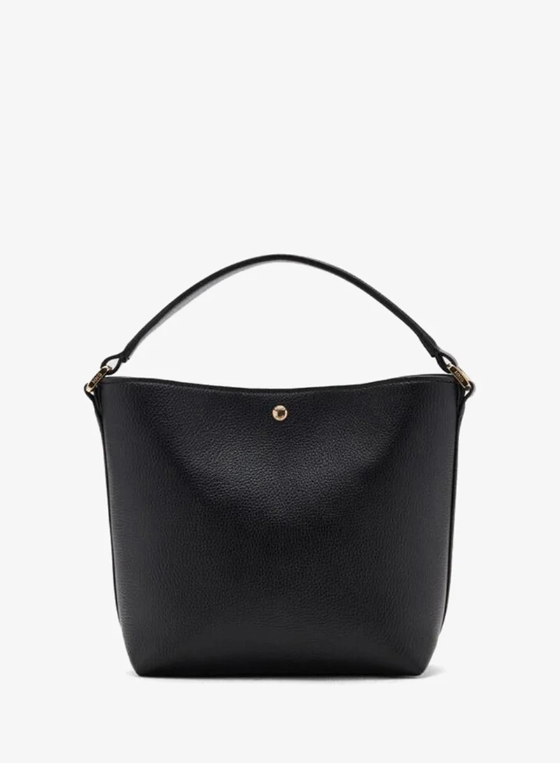 Mango Faux-Leather Bucket Handbag