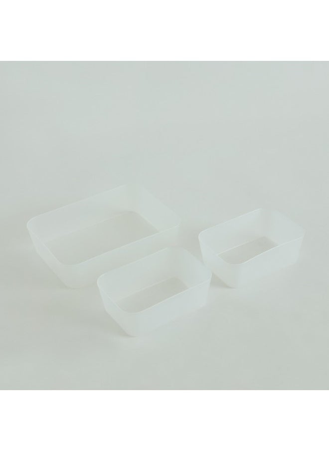 Home Box مجموعة منظمي الأدراج لوي 3 قطع 18 x 4.5 x 13 سم  - Image 5