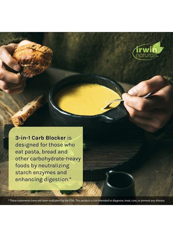 Irwin Naturals Maximum Strength 3-in-1 Carb Blocker - Neutralize Carbohydrates - 75 Liquid Softgels  - Image 4