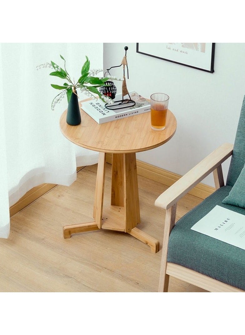 Premium Multifunctional Wooden Bamboo Sofa Side Table Coffee Table Creative Minimalist Design