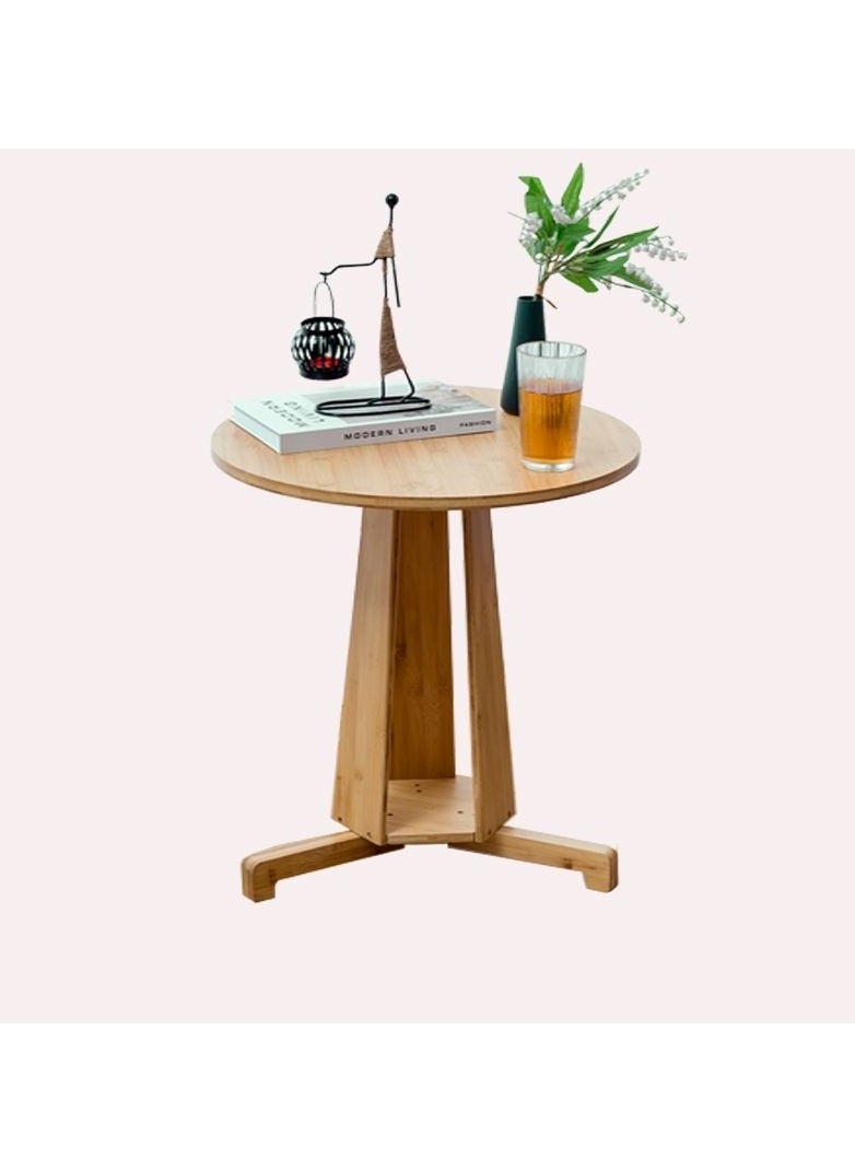 Premium Multifunctional Wooden Bamboo Sofa Side Table Coffee Table Creative Minimalist Design
