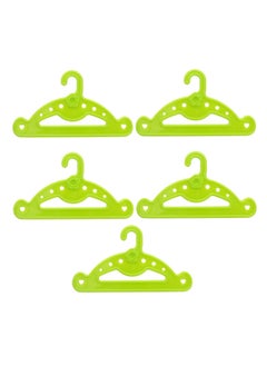 Y&D Doll Clothes Hangers, 5Pcs Hangers for Girl Doll, Mini Portable Wardrobe Dress Shirt Coat Kids Toy Accessory Accessories Green  - Image 1
