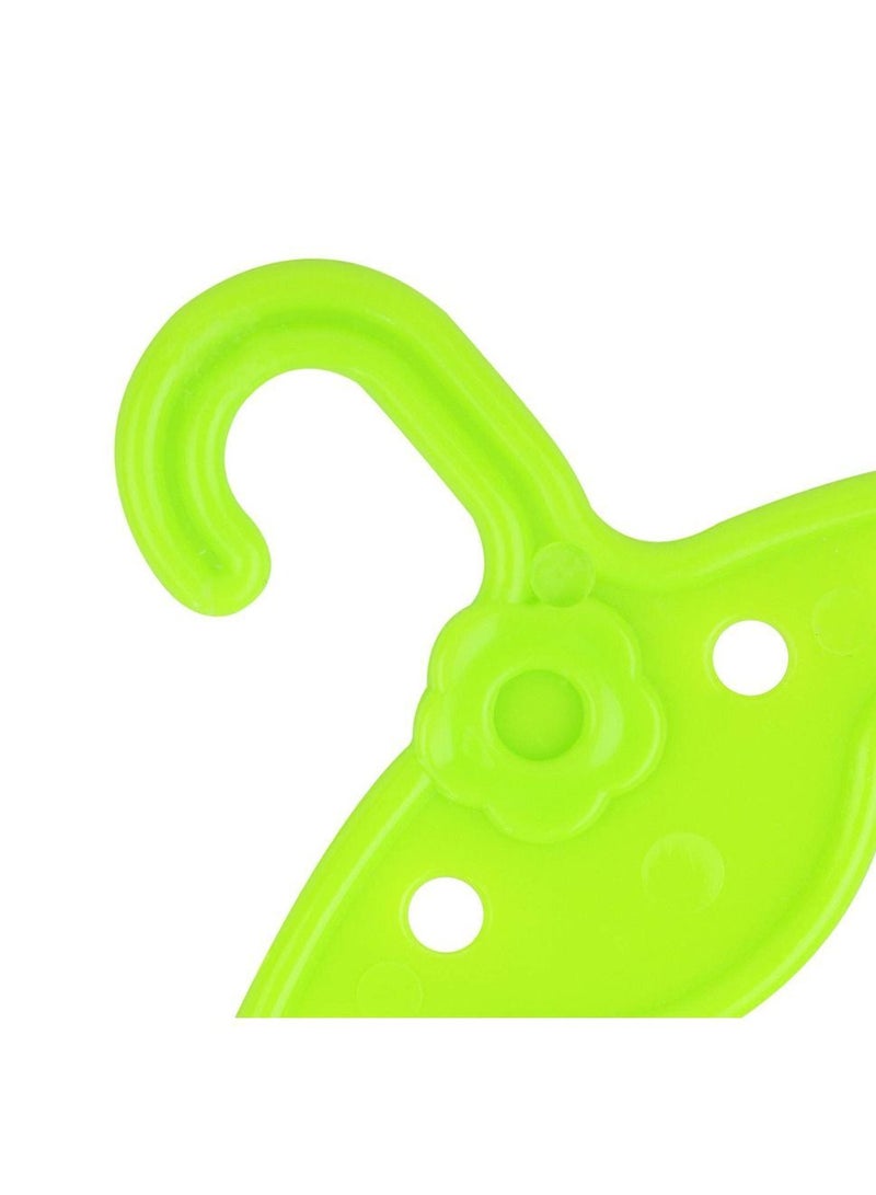 Y&D Doll Clothes Hangers, 5Pcs Hangers for Girl Doll, Mini Portable Wardrobe Dress Shirt Coat Kids Toy Accessory Accessories Green  - Image 5
