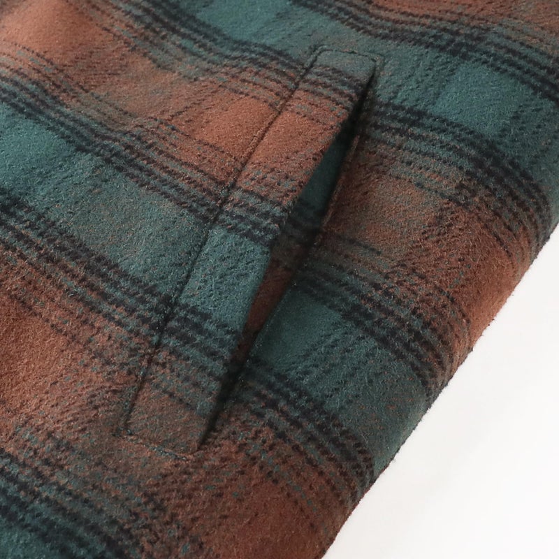 DubinikÂ® Mens Shacket Lightweight Jacket Cozy Warm Lined Overshirt Flannel Shirts For Men Long Sleeve Snap Casual Plaid - Image 2
