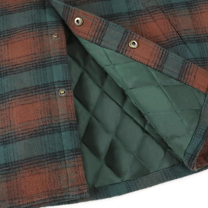 DubinikÂ® Mens Shacket Lightweight Jacket Cozy Warm Lined Overshirt Flannel Shirts For Men Long Sleeve Snap Casual Plaid - Image 5