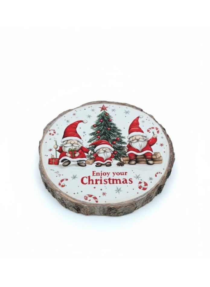 أي كي دي سي قاعدة أكواب سيراميك لعيد الميلاد من AKDC مقاس 10 سم - إكسسوار مشروبات للعطلات بنمط سانتا - Image 2