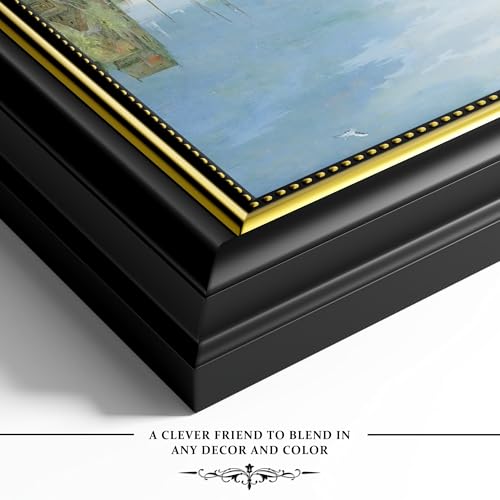 Abtgt Ornate Vintage Style 16x20 Picture Frame, Made of Black Backplate for Tabletop or Wall Mount, 16x20 Frames for Home Decor, Black - Image 5