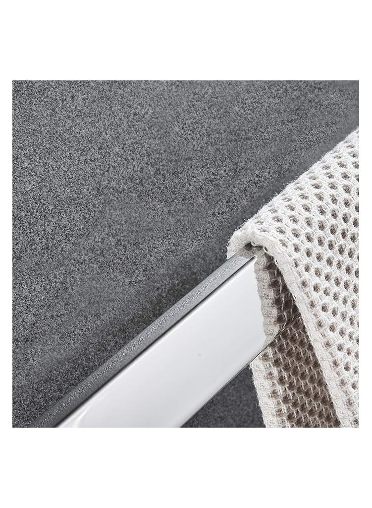 HESANIT Bathroom Accessory Single Towel Rail 60cm Chrome - A400-1 - Image 2