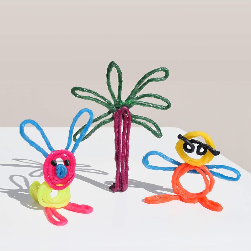 WikkiStix Wikki Stix for Doodlers - Kid's Travel Essential: Portable Creativity On-The-Go! Pack of 24 Wikki Stix in Neon and Primary Colors. Made in USA ! 3 & Up. - Image 3