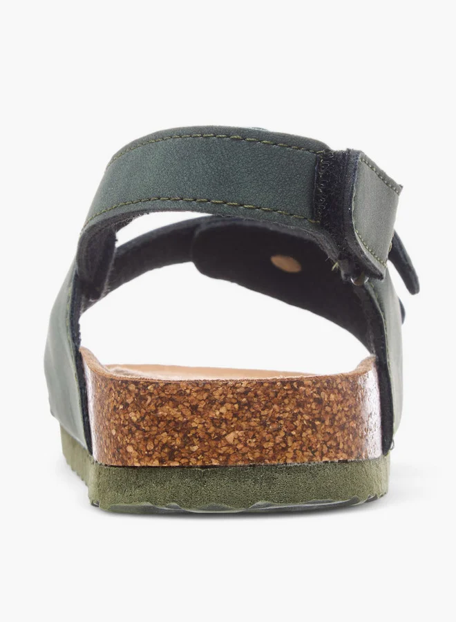 LBL by Shoexpress Buckle Accent Strap Sandals with Hook and Loop Closure