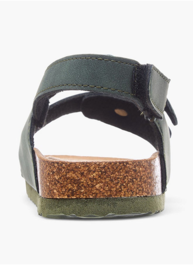 LBL by Shoexpress Buckle Accent Strap Sandals with Hook and Loop Closure  - Image 4