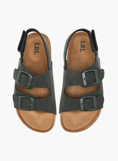 LBL by Shoexpress Buckle Accent Strap Sandals with Hook and Loop Closure