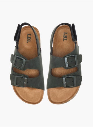 Buckle Accent Strap Sandals with Hook and Loop Closure - pzsku/Z7623503C2092D9F234E0Z/45/1745248993/d24aed09-806e-4b84-b309-776ebbcd523d