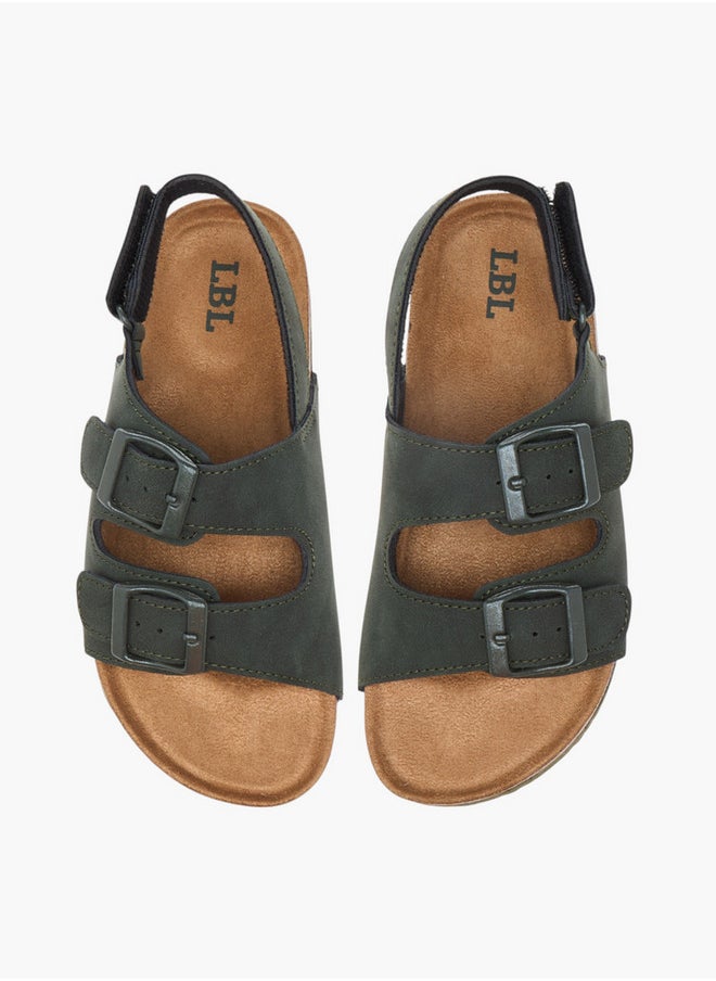 LBL by Shoexpress Buckle Accent Strap Sandals with Hook and Loop Closure  - Image 1