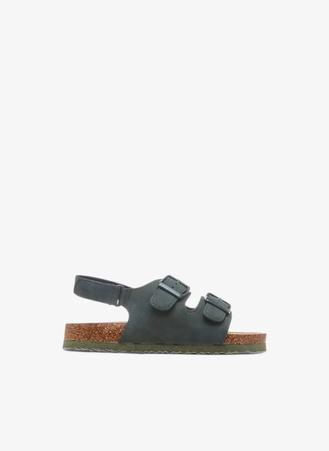LBL by Shoexpress Buckle Accent Strap Sandals With Hook And Loop Closure