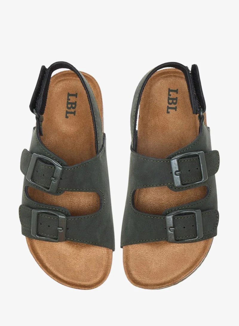 LBL by Shoexpress Buckle Accent Strap Sandals With Hook And Loop Closure