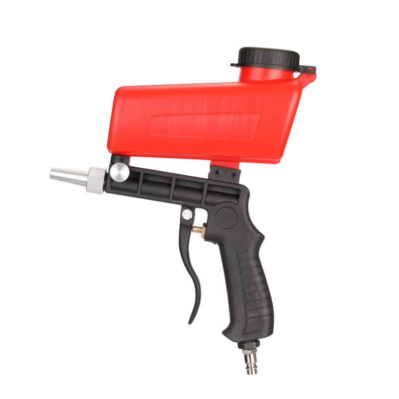 Portable Pneumatic Sandblaster: Lightweight Aluminum Body Precise Media Flow Control - Gravity Sandblasting Tool for Metal Polishing Rust Removal Spot Treatment - Image 1