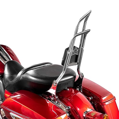 Mofun 28" Height Sissy Bar Passenger Backrest Detachable Compatible with Harley Touring Street Road Electra Glide Road King 2009-2025 Chrome - Image 1