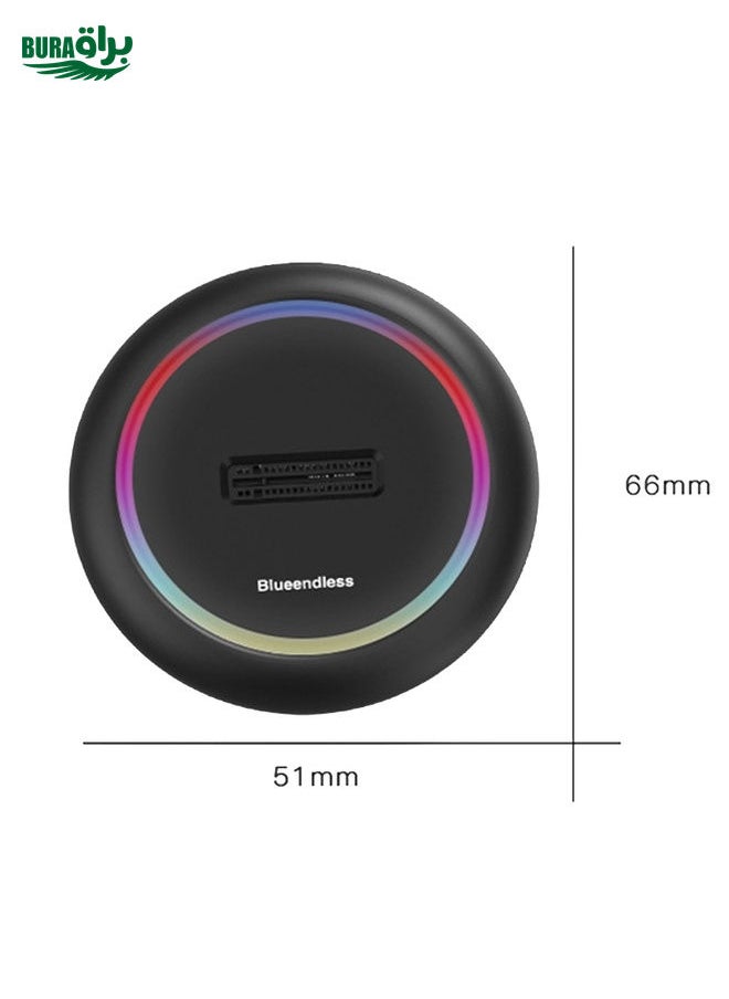 BURAQ Blueendless SD03C M.2 NVMe / NGFF Dual-Protocol SSD Base With RGB Color Light, Spec: Type-C-USB  - Image 3
