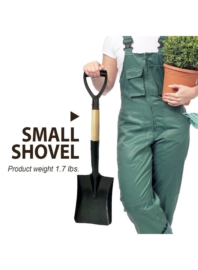 RACO Mini Shovel Set | Square & Round Head Metal Garden Spade Combo with Wooden Handles | Durable Hand Tools for Digging, Planting & Gardening - Image 5