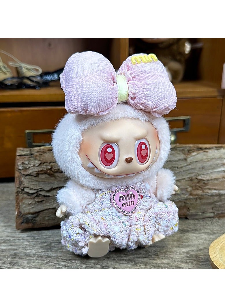 Labubu Clothing Accessories 17cm Doll Clothes, Teddy Bear Clothes Formal Casual Suit Plush Toy Clothes, Suitable for 6.7 Inch Doll Clothes Role Play Costumes - Image 3
