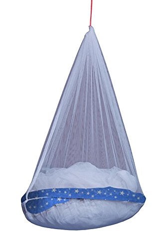 CREATIVE TEXTILES شبكة ناموسية لسرير مزدوج قابلة للطي معلقة من البوليستر - Image 4