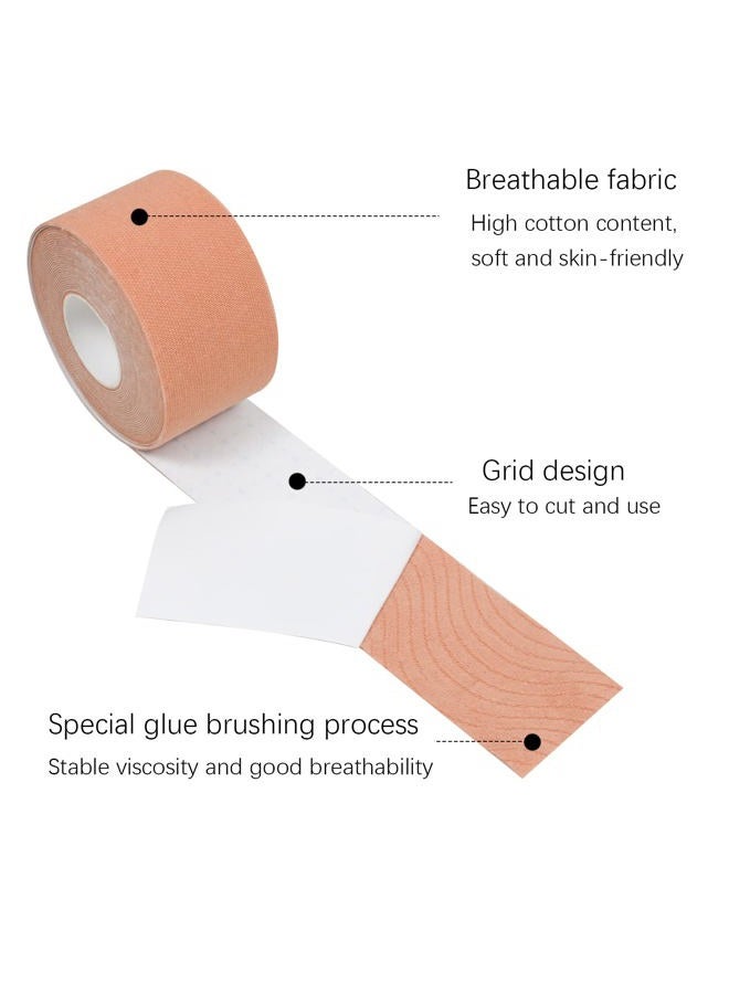 Jolbndcv 2 Rolls Face Tape Facial Myofascial Lift Tape Anti Wrinkle Patches Face Toning Belts Freeze Stickers Neck Lift Tape for Firming And Tightening Skin（2.5cm*5m&3.8cm*5m） - Image 5