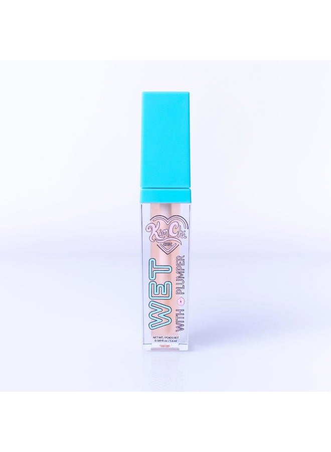 Kimchi Chic Beauty High Shine Wet Gloss Lip Plumping Lip Gloss, High Shine, Non-Sticky, Super Lightweight and Vegan Lip Gloss, Translucent Peach, 02 Atlanta, 5.6ml - Image 3