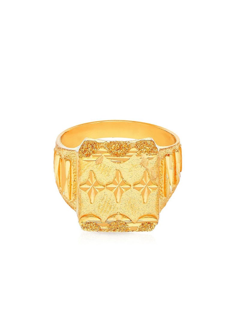 Malabar Gold and Diamonds 22 Carat 916 Purity Yellow Gold Ring RG1174888Y23 For Men  - Image 2