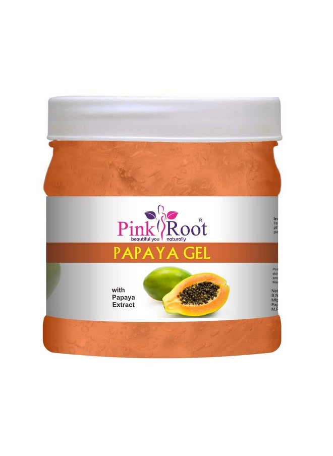 Pink Root Pink Root Papaya Gel 500gm with Saffron Scrub 500gm  - Image 2