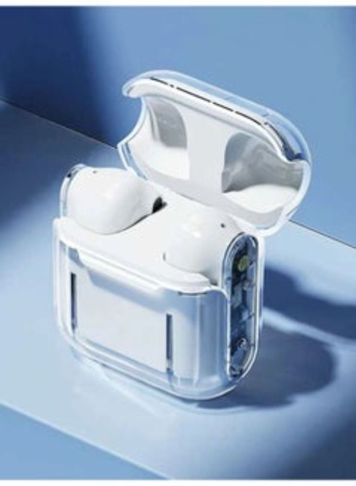 Dream Zone New Pro12 Wireless Bluetooth Headset Transparent Bin Tws Esports Gaming Low Delay Noise Reduction White - Image 1