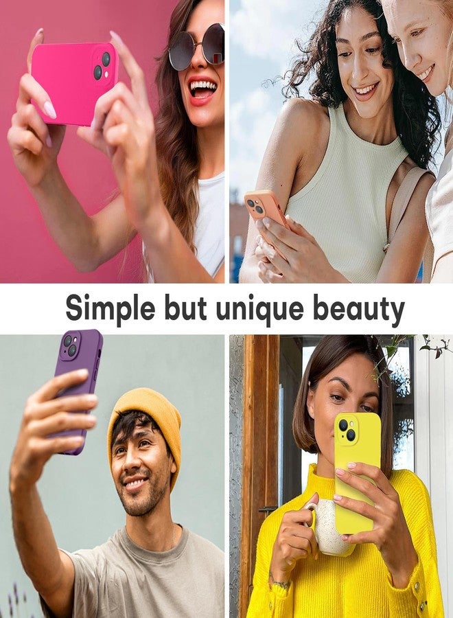LOVE 3000 جراب LOVE 3000 مصمم خصيصًا لهاتف iPhone 13، مصنوع من السيليكون الفاخر مع [حماية للكاميرا] [بطانة داخلية ناعمة من الألياف الدقيقة المقاومة للخدش] جراب حماية مقاوم للصدمات لهاتف iPhone 13 للنساء والرجال والفتيات مقاس 6.1 بوصة، لون عنبي - Image 2