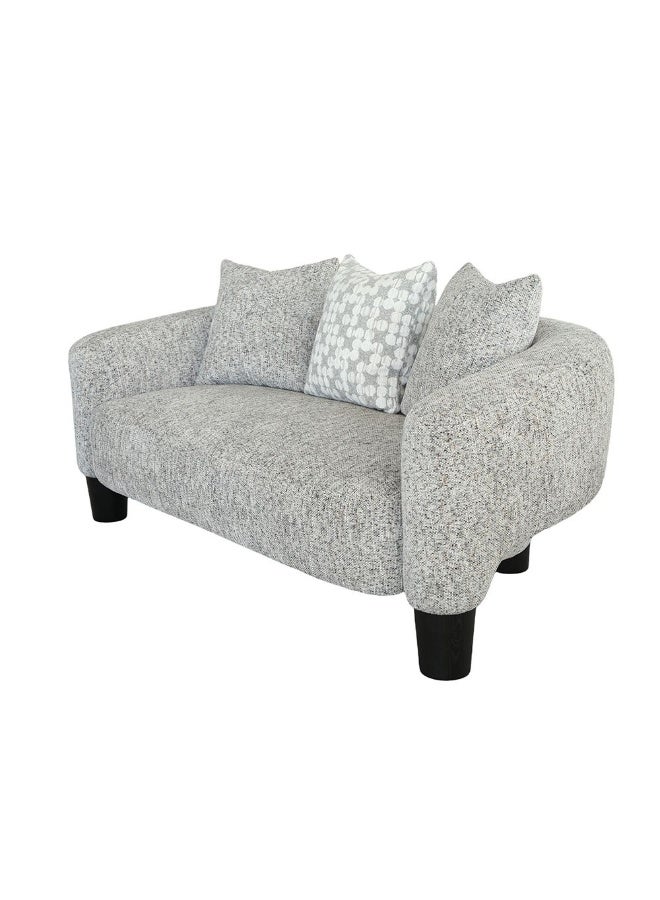 DANUBE HOME أريكة قماشية ذات مقعدين ريتروفا | تصميم حديث لأرائك ذات مقعدين | أثاث غرفة معيشة مريح L185xW92xH71 سم - بيج - Image 2