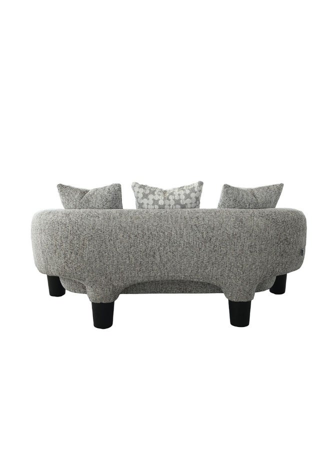 DANUBE HOME أريكة قماشية ذات مقعدين ريتروفا | تصميم حديث لأرائك ذات مقعدين | أثاث غرفة معيشة مريح L185xW92xH71 سم - بيج - Image 3