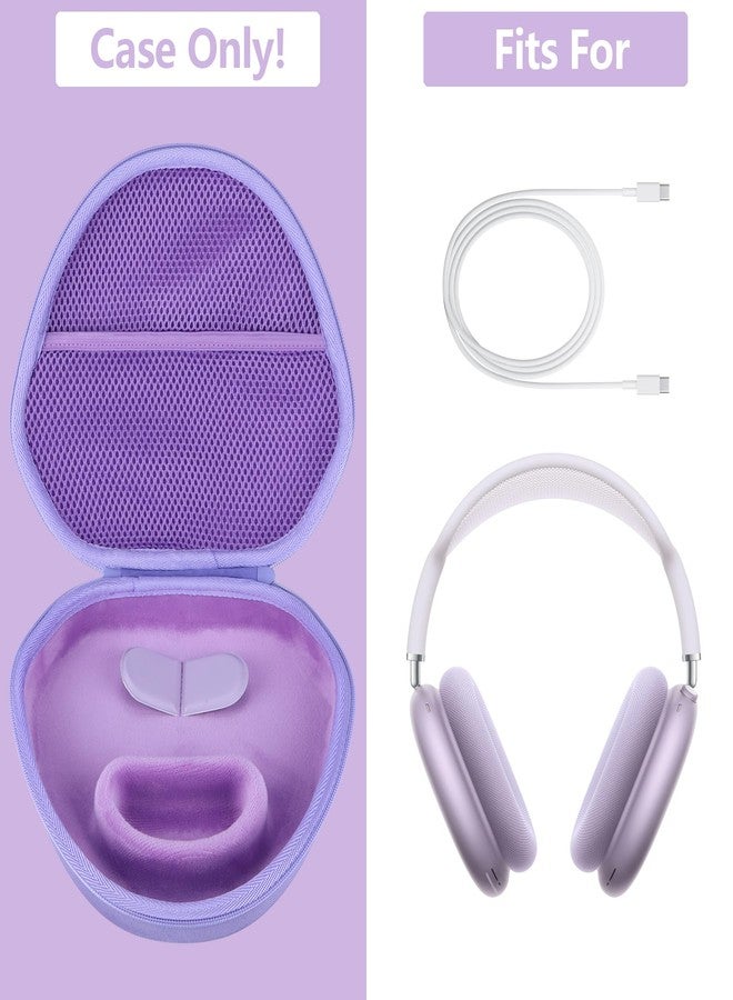 RIYADAone Hard Shell Protective Case Suitable for Apple AirPods Max Headphones (Purple) - Image 3