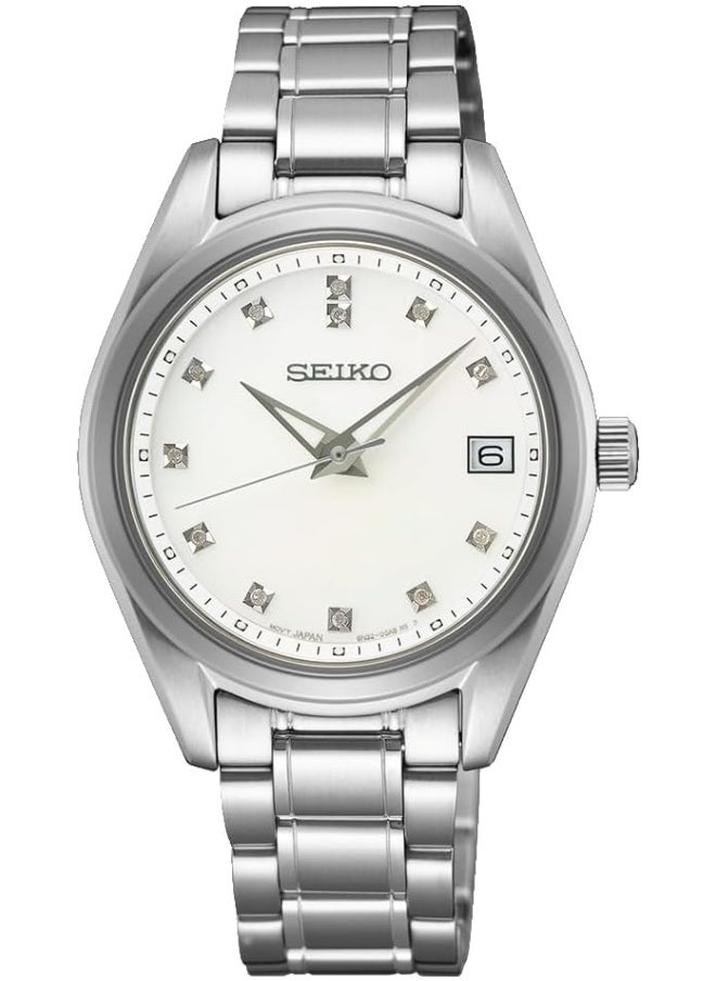 Seiko SUR579P1 Women's Analogue Quartz Watch with Stainless Steel Strap 