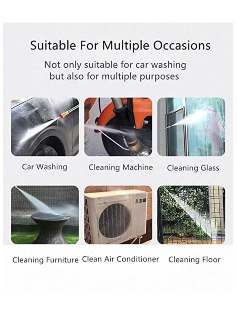 Cordless Electric Pressure Washer Pump Car Cleaning Kit,DC 12V 200W 30Bar Lithium Battery High Pressure Portable Handheld Car Cleaning Device,Extension Bar,Garden/Outdoor Cleaner Tool - Image 3