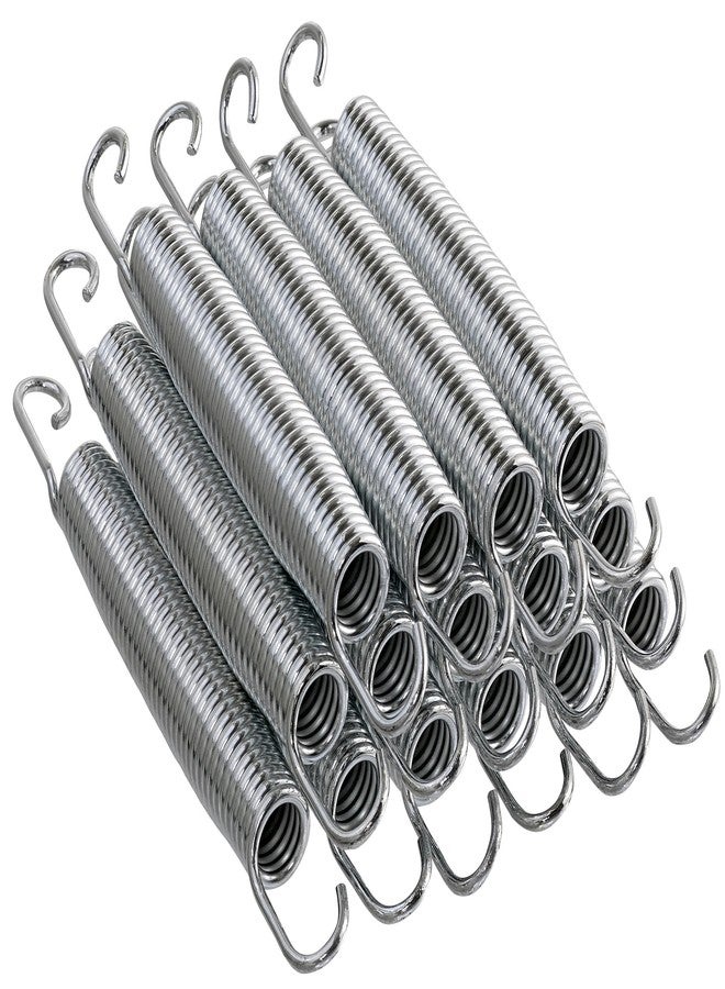 Upper Bounce Machrus Upper Bounce Heavy-Duty Galvanized Steel Trampoline Springs 3.5-9 Inch - with Spring Pull T Hook Tool for Installation - Premium Quality Stainless Steel Trampoline Springs - Set of 15 - Image 2