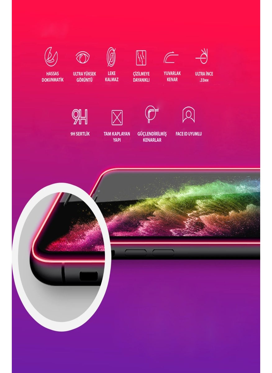 Case World Caseworld Apple iPhone 15 Pro Max Full Covering Tempered Screen Protector Glass  - Image 2