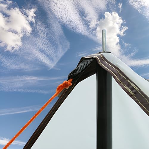 Wind Tour Camping Tarp Poles Tent Poles Adjustable for Tarp Canopy Awning Beach Shade (Dia 0.6"/Length 80.7") - Image 4