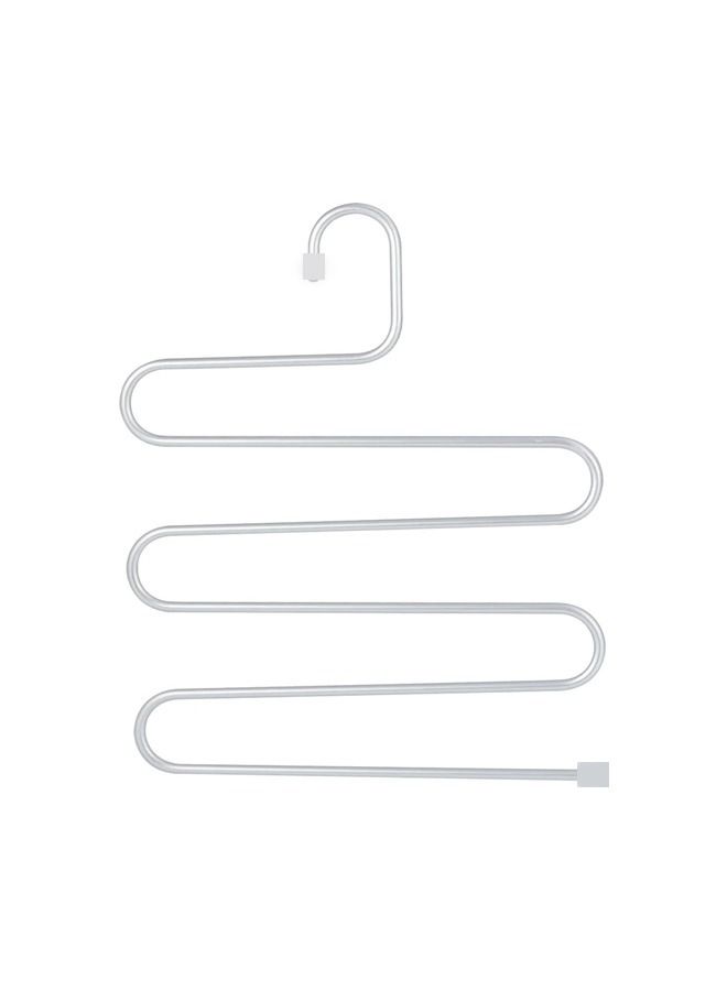 fashionhome Rack trouser Pants Closet Hangers Clothes Stainless Steel Organizer  - Image 1