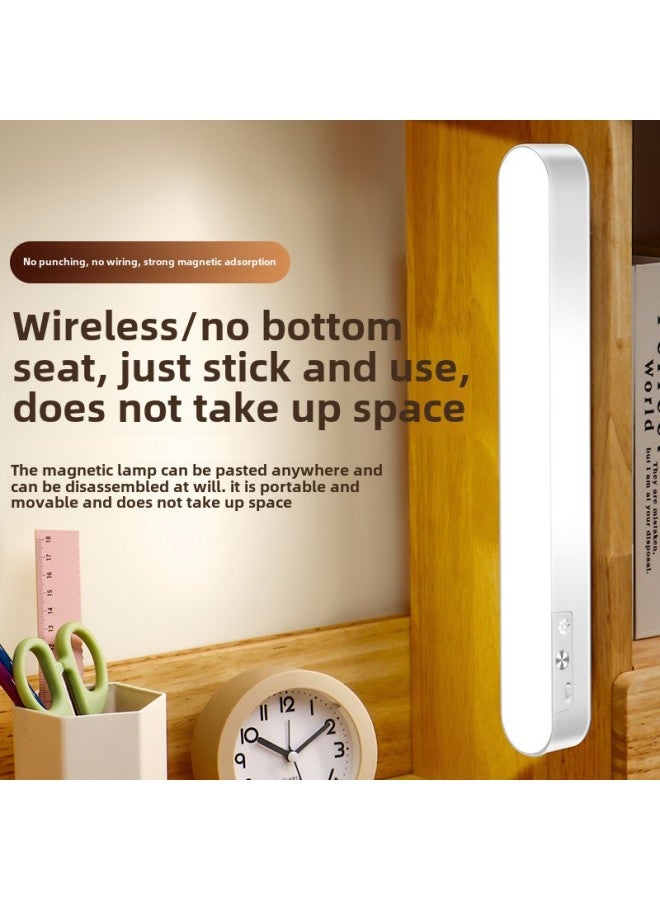 Dormitory Magnetic Lamp LED Learning Eye Protection Desk Lamp Student Bedside Lamp Bedroom Mirror Front Makeup Lamp Charging Cool Death Lamp-Specifications:28cm [three Color Temperatures + Stepless Dimming] Flat Magnetic Suction + Charging Head-Power:Remote Control Model + [type-c Cable]  - Image 3