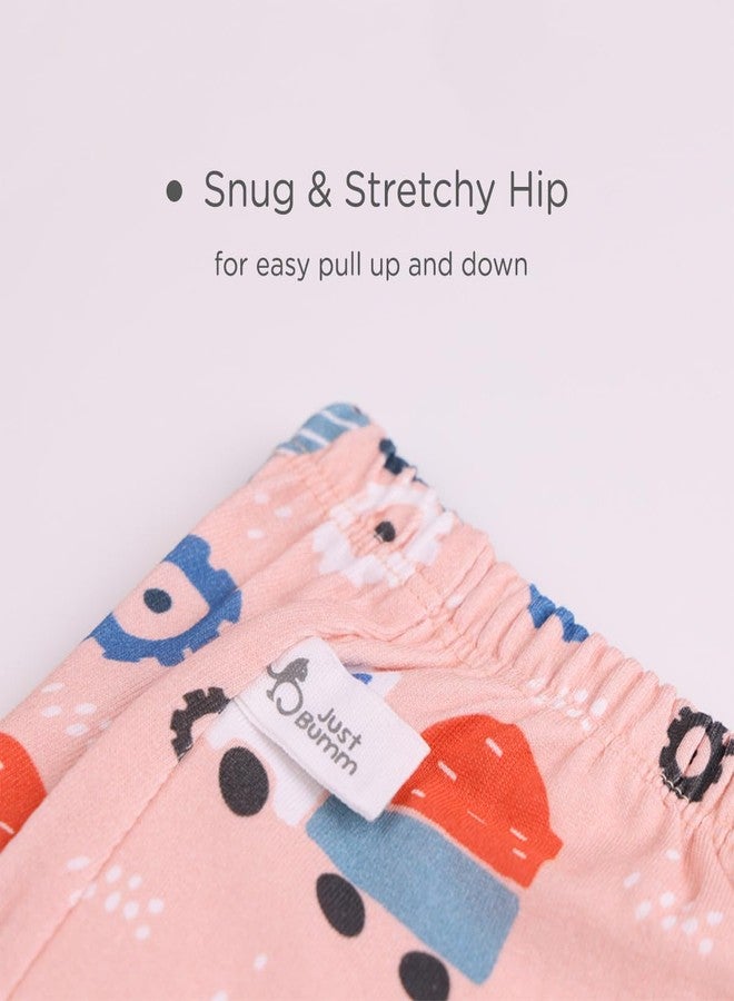 Just Bumm Potty Pants for Toddlers, Pull-up Padded Underwear with 4 layers of Organic Cotton Padding & Cotton Inner, Ideal for Potty Training 2-3 Year Babies (Trucks) - Image 4