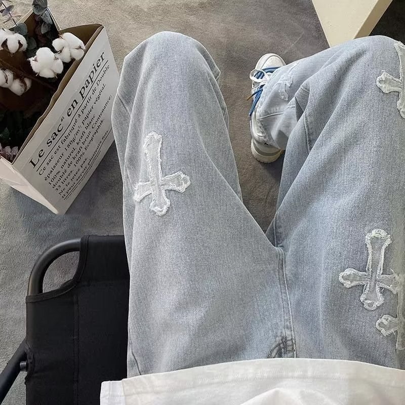 Unisex Casual Daily Denim Jeans - Image 3