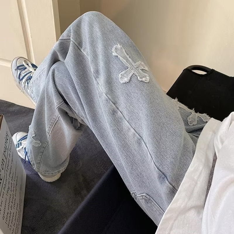 Unisex Casual Daily Denim Jeans - Image 1